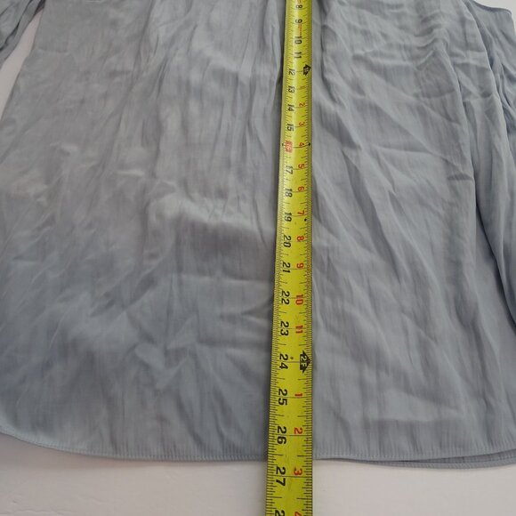 For 2 By Ramy Brook Gray Long Sleeve Cold Shoulder Maternity Top Women Size M - Picture 9 of 9